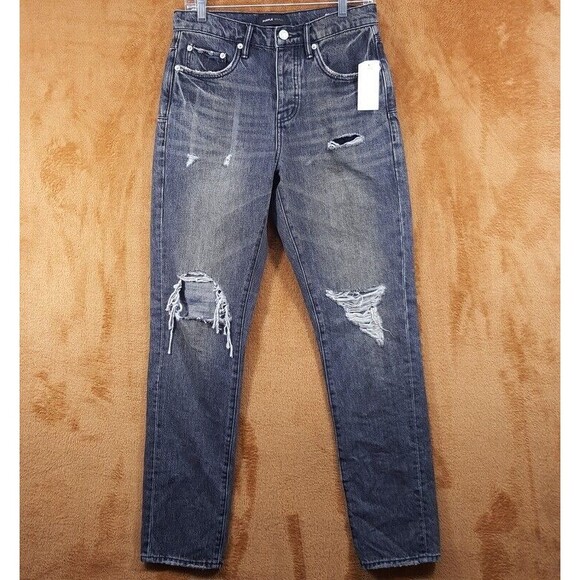 PURPLE BRAND Mens Jeans Size 29 Gray Charcoal Wash Slim Straight P005 $275 - Picture 1 of 9